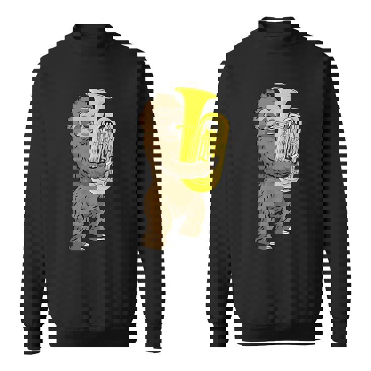 ナマケモノ 恋人 チューバ プレーヤー ミュージック ビッグバンド チューバ スウェットシャツ