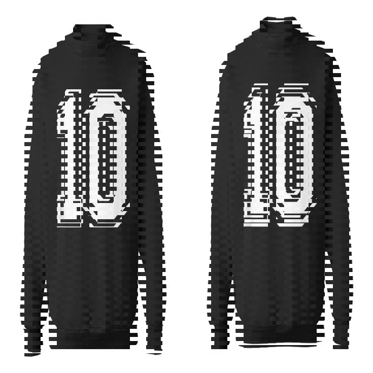 ナンバー10 誕生日ギフト スポーツ選手 チーム番号入りジャージ スウェットシャツ