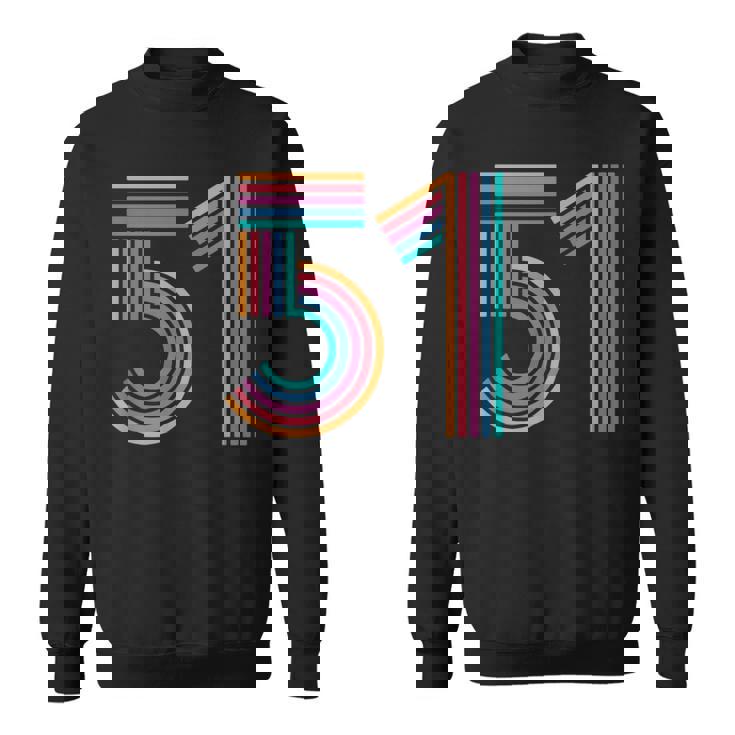 ナンバー51 Fifty-One Anniversary 男女 51歳の誕生日 スウェットシャツ