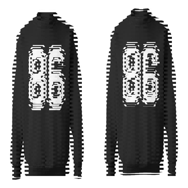 ナンバー86 86歳の誕生日ギフト選手チーム番号入りジャージ スウェットシャツ