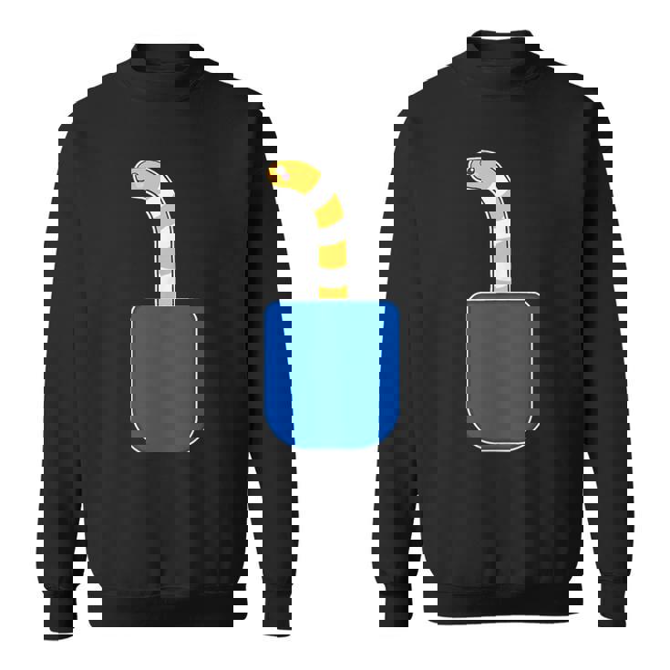 ニシキアナゴ（いん・ざ・ぽけっと）【どうぶつフレンズ】魚 水族館の生き物 かわいい 面白い 動物 チンアナゴ イラスト スウェットシャツ