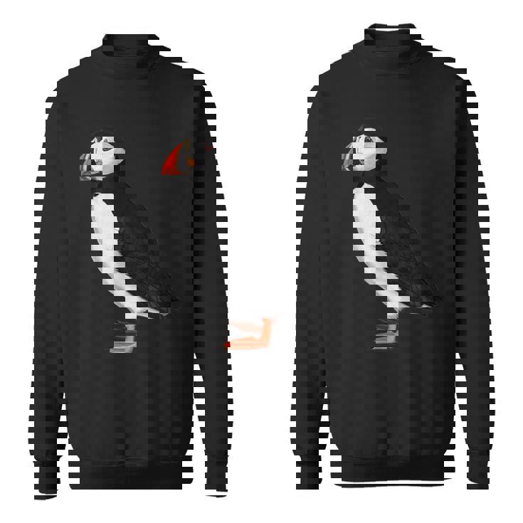 ニシツノメドリ 鳥 動物 図 バードウォッチング 贈り物 鳥類学者 生物学者 自然科学 スウェットシャツ