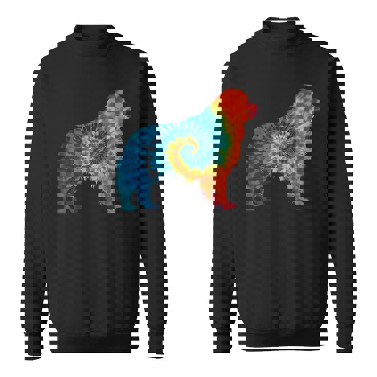 ニューファンドランド犬のレトロなデザイン スウェットシャツ