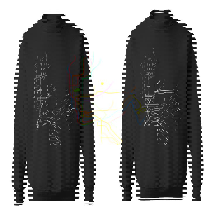 ニューヨーク 路線図 親子ペア キッズ スウェットシャツ