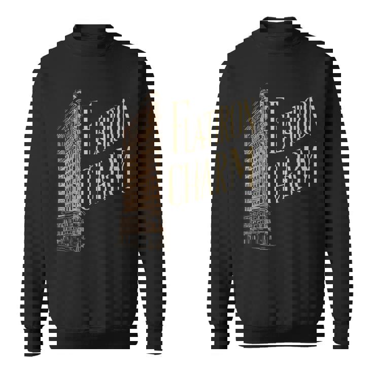 ニューヨークチャームフラットアイアンビルディング スウェットシャツ