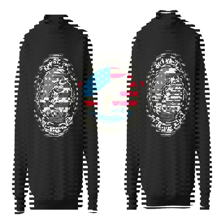 ニューヨーク市フィッシャーマンズクラブ アメリカ国旗釣り スウェットシャツ