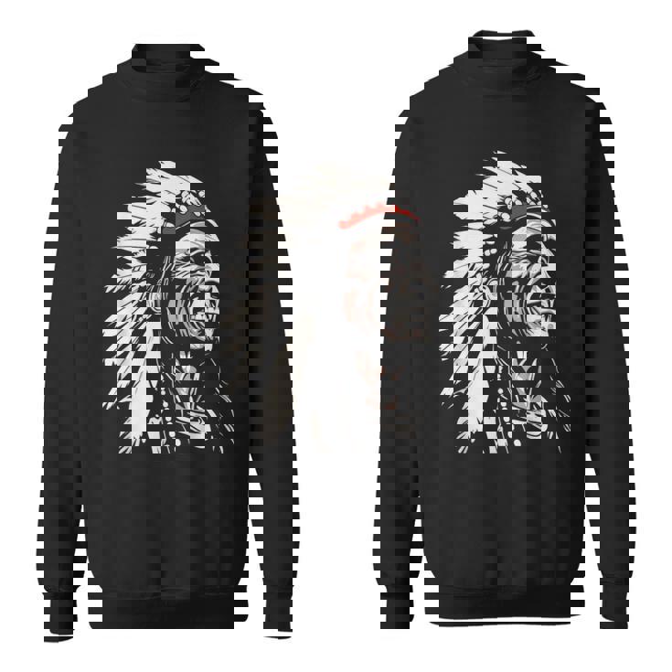 ネイティブアメリカン インディアン マルチカラー ビンテージデザイン スウェットシャツ