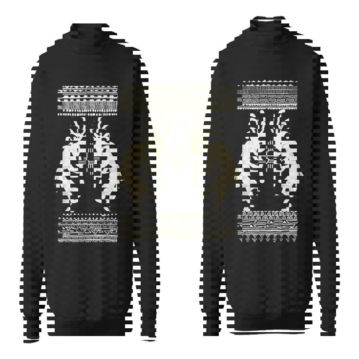 ネイティブアメリカン カルチャー ココペリ ミュージシャンボーダー 2 楽しい スウェットシャツ
