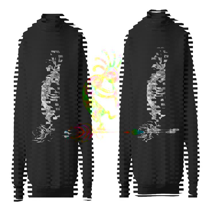 ネイティブアメリカン ココペリ 羽付き 1 ファンファン ファン スウェットシャツ