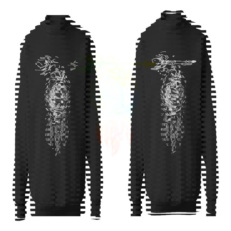 ネイティブアメリカンフィリグリー ココペリ ドリームキャッチャー 3 ファンファン ファン スウェットシャツ