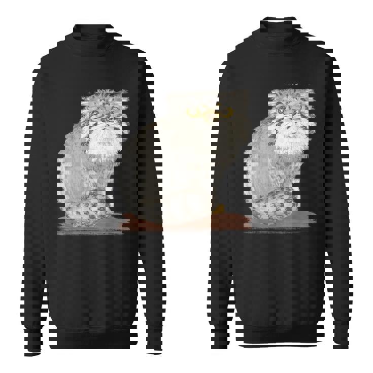 ネコ マヌルネコ 子猫 野生動物 スウェットシャツ