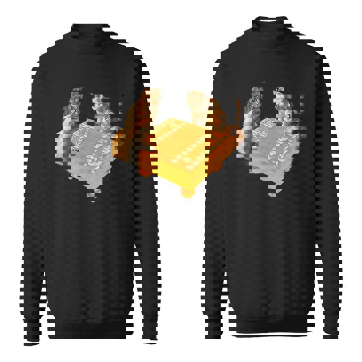 ネコ 猫 将棋 面白いtシャツ 面白い 服 おもしろ グッズ ネタ ウケ狙い メンズ 棋士 おもしろグッズ スウェットシャツ