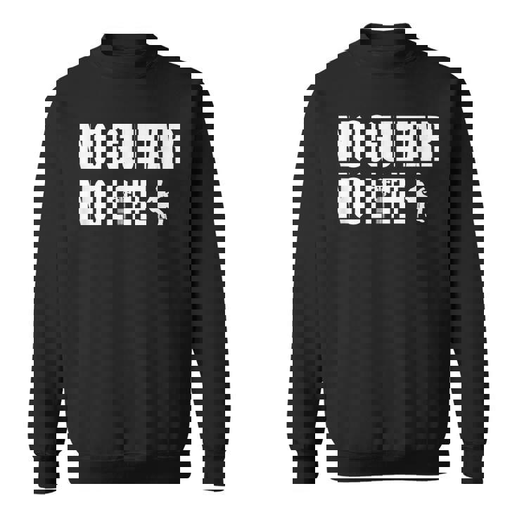 ノーギターノーライフ ギター好き クラシックギター クラシック音楽 アコースティックギター ギター部 ジャズ音楽 ギター スウェットシャツ