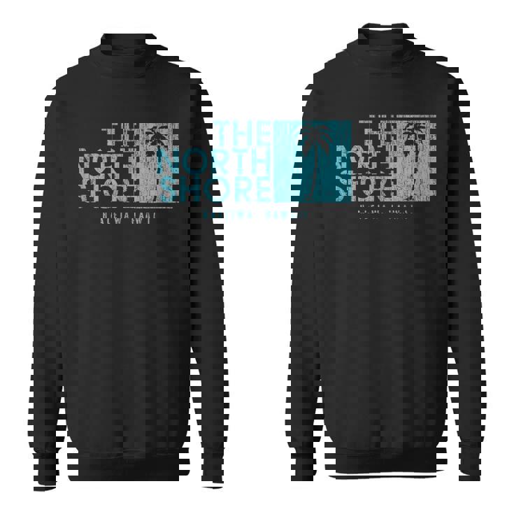 ノースショア ハワイ ヤシの木 ビンテージスタイル スウェットシャツ