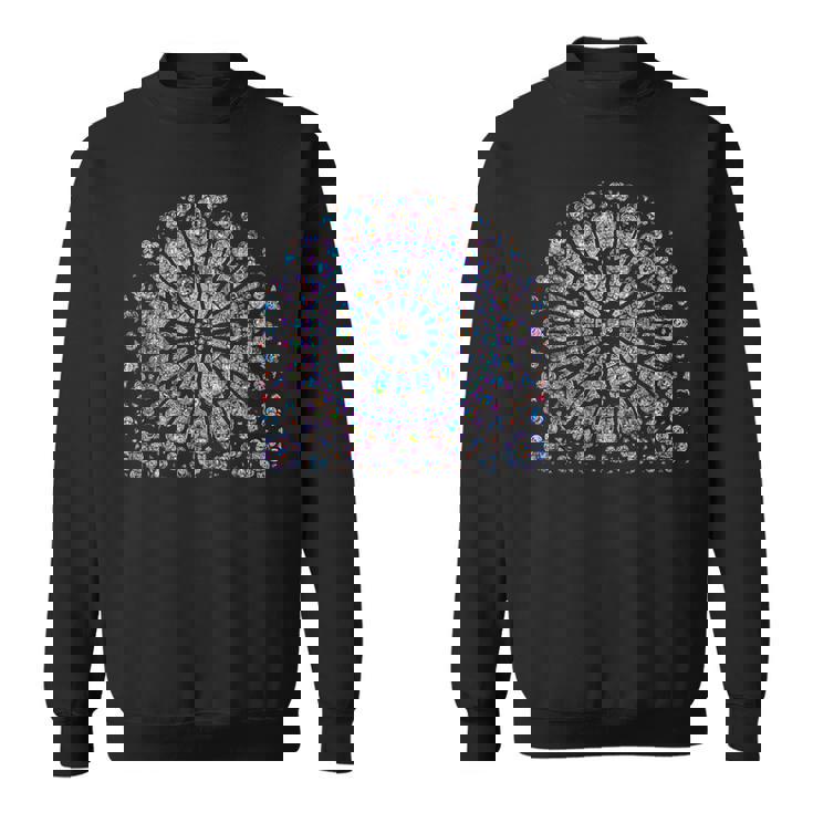 ノートルダム ステンドグラス ロゼッタ ウィンドウ スウェットシャツ