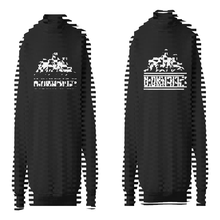 ノーマウンテンノーライフ ロッククライミング エイドクライミング フリークライング アルパインクライミング 登攀 登山 スウェットシャツ