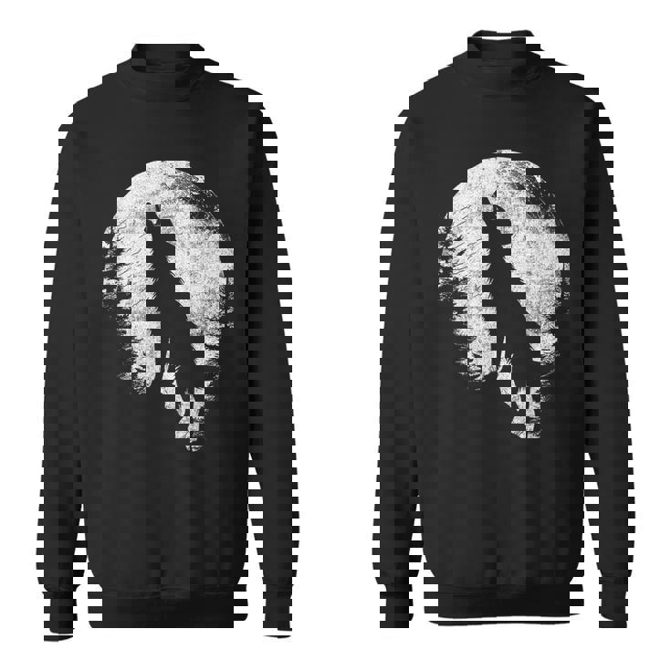 ハウリングウルフ 月光 森 シルエット 荒野 スウェットシャツ