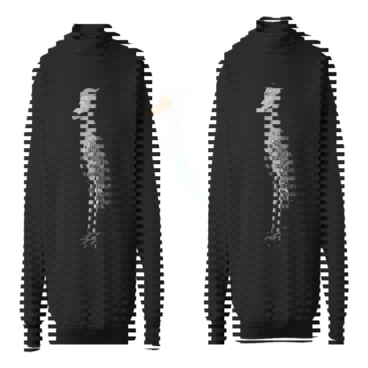 ハシビロコウ 鳥 動物 図 バードウォッチング 贈り物 鳥類学者 生物学者 自然科学 スウェットシャツ