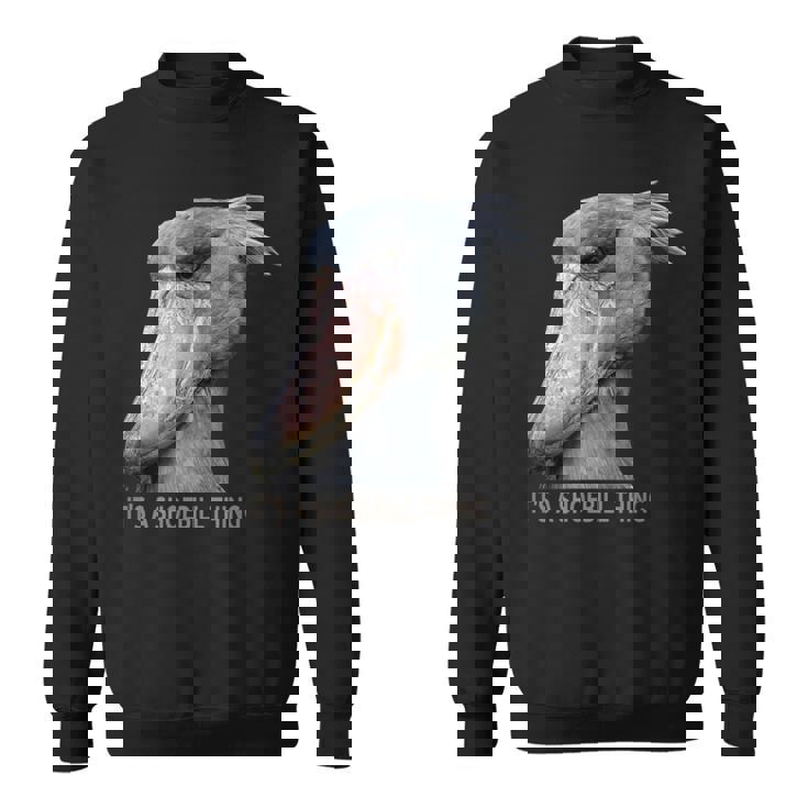 ハシビロコウそれはハシビロコウです スウェットシャツ