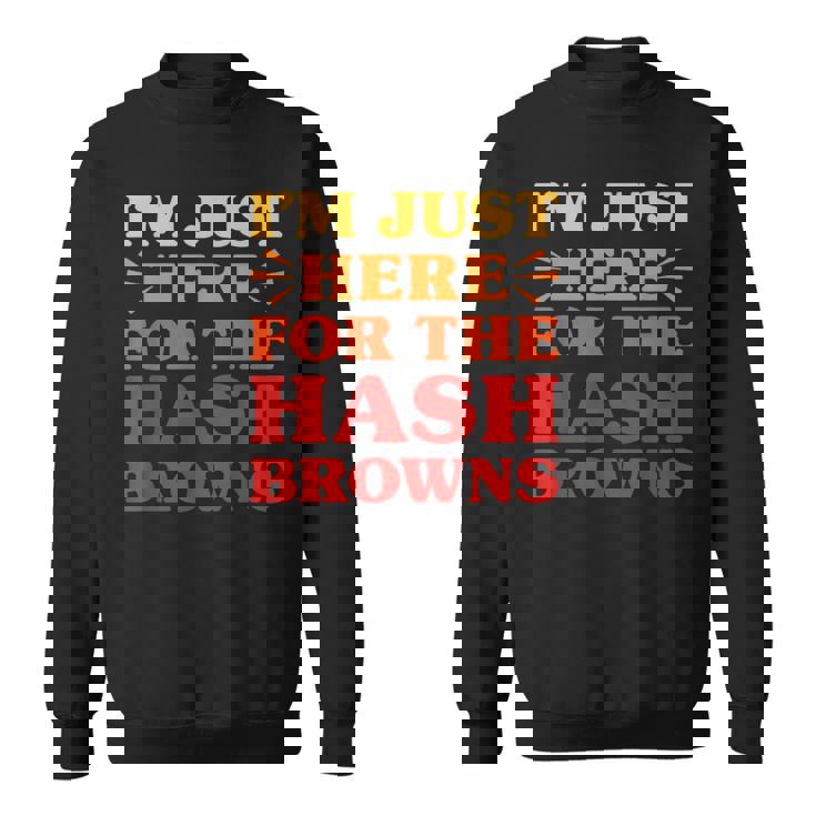 ハッシュブラウンズ I Love Hash Browns面白い食べ物 ハッシュブラウンズ好き スウェットシャツ