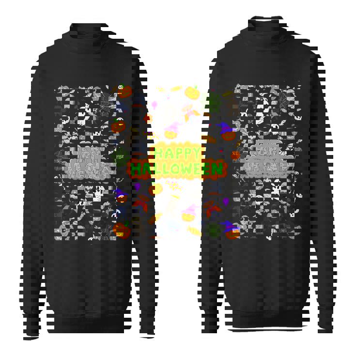 ハッピーハロウィンのレトロな怖いかわいい不気味なギフト スウェットシャツ