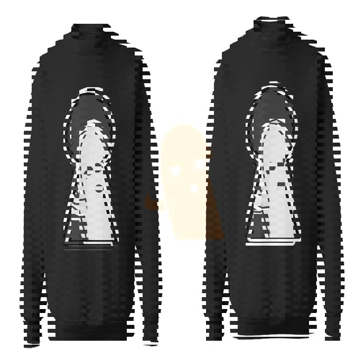 ハニワ くん 埴輪『古墳の 窓から』【ゆるフレンズ】歴史土器 キャラクター かわいい イラスト 面白い スウェットシャツ