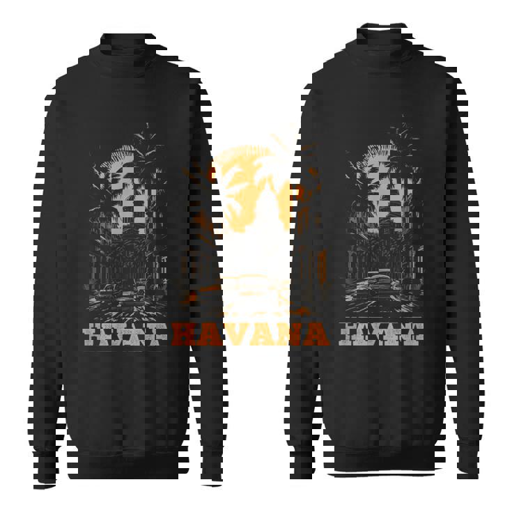 ハバナ キューバ レトロ キューバ プライド ヴィンテージ 70 年代 80 年代のスタイル スウェットシャツ