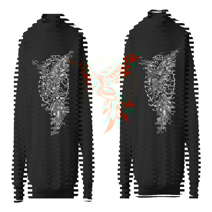 ハミングバード・トライバル・アート ネイティブアメリカン・インディアン・インディジナス スウェットシャツ