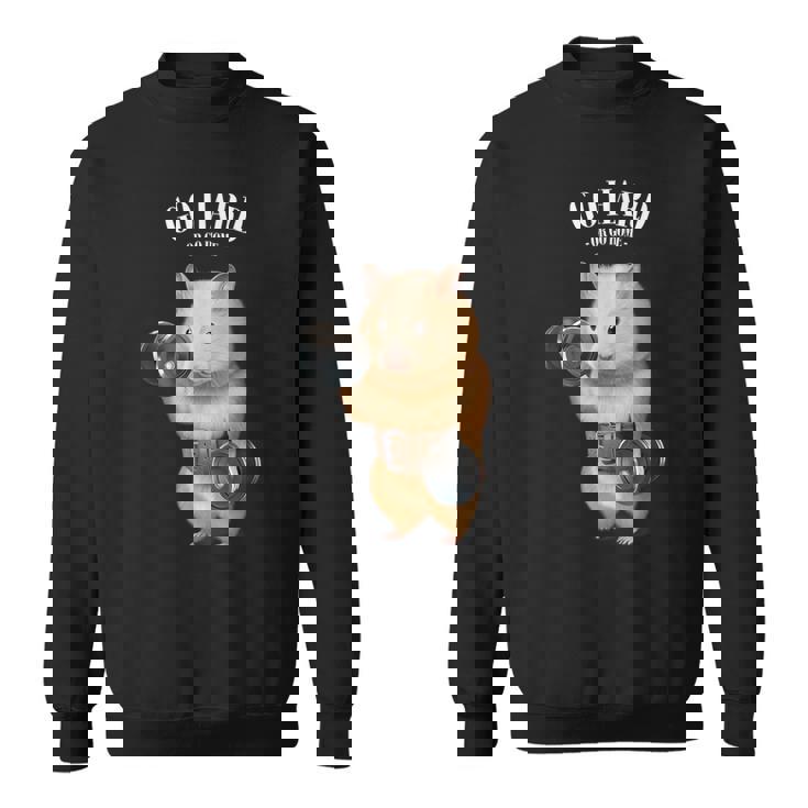 ハムスター 筋トレ ダンベル付き フィットネスジム スウェットシャツ