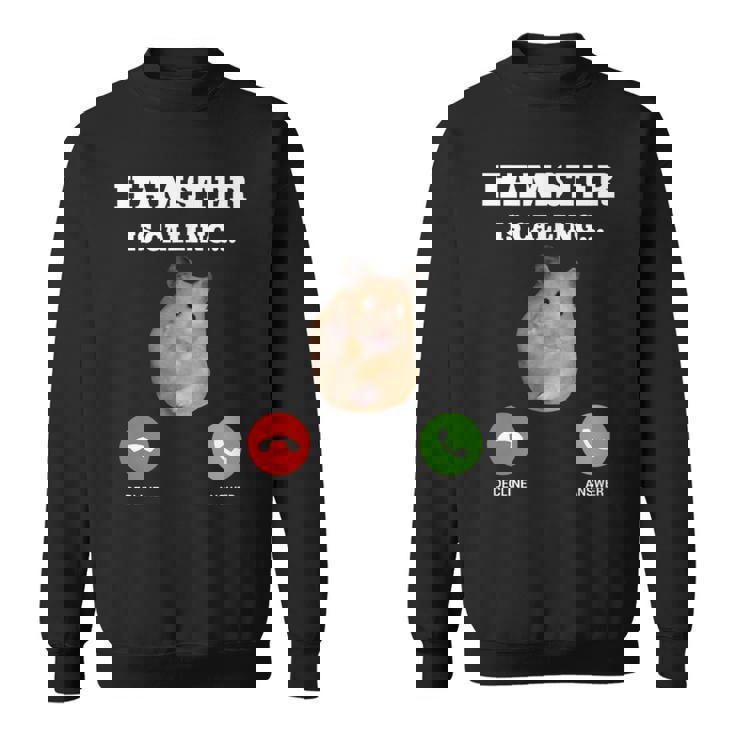 ハムスターミームが呼んでいます スウェットシャツ