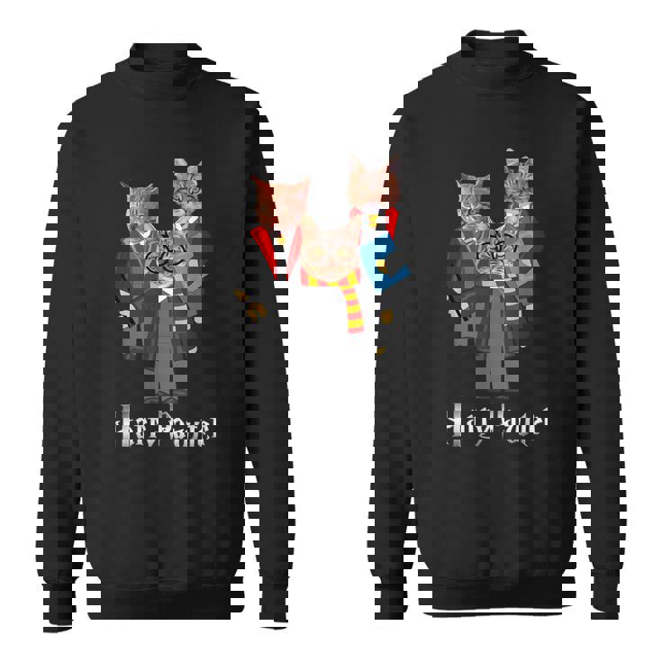 ハリーポッター 子猫 猫好きへのギフト かわいいポッター猫 スウェットシャツ