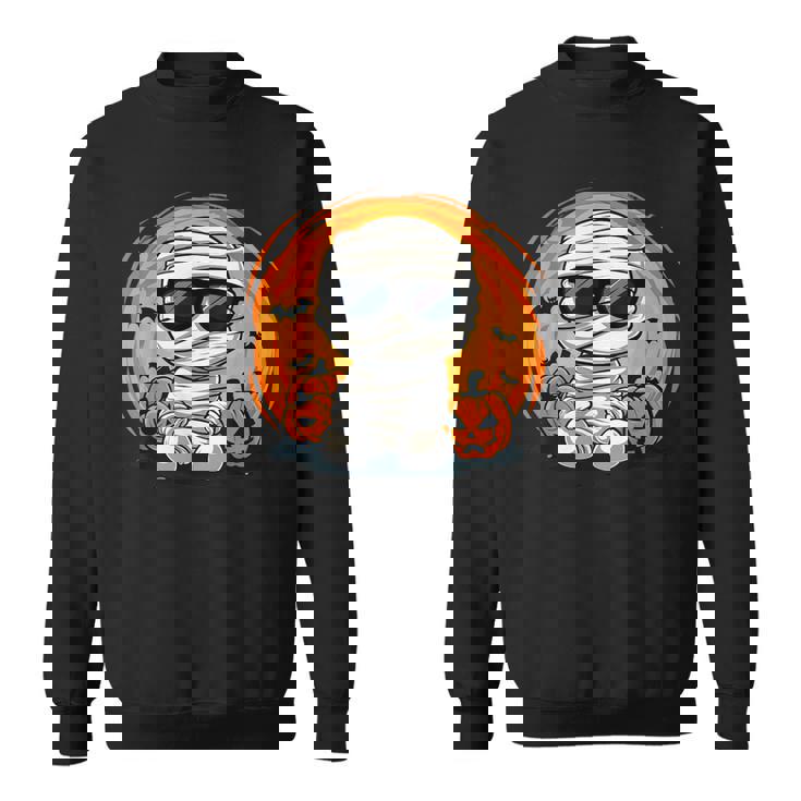 ハロウィン コスチューム ミイラ 怖い パンプキン ランタン コウモリ ゴースト スウェットシャツ