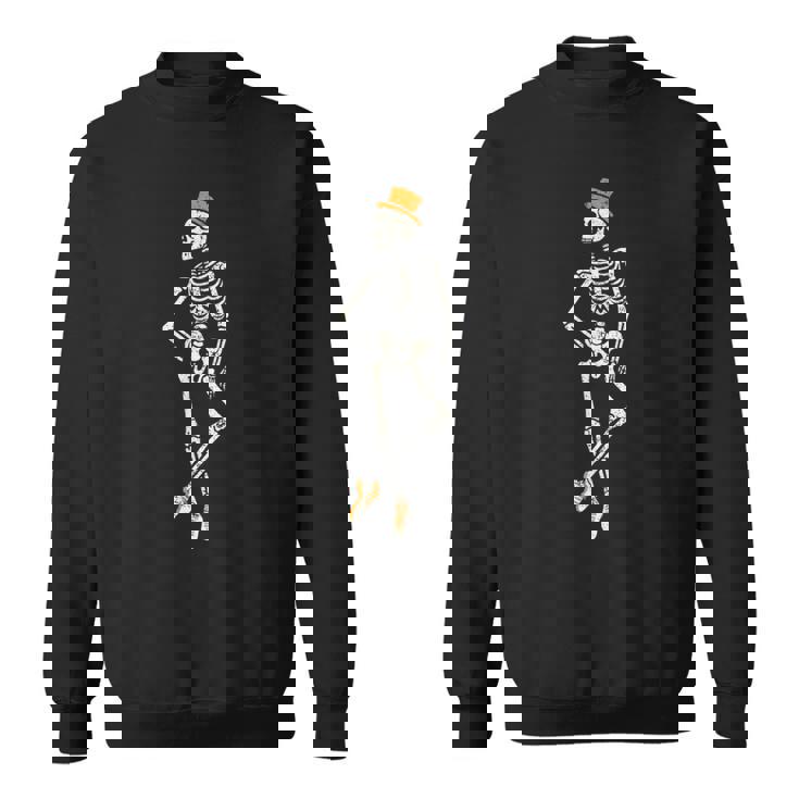 ハロウィンスケルトンタップダンス バレエダンス先生 スウェットシャツ