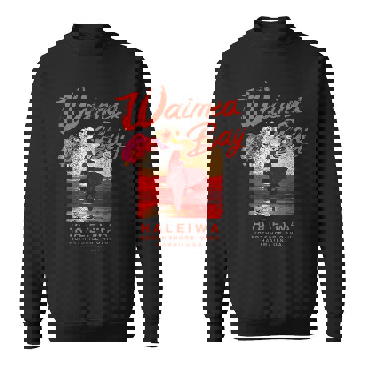 ハワイ ワイメア ベイ サーフィン ヴィンテージ ハワイアン スウェットシャツ