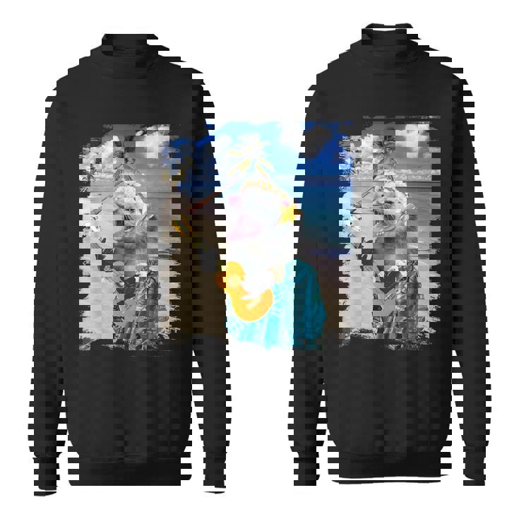 ハワイのトロピカルポッサム、アロハオポッサム。 スウェットシャツ