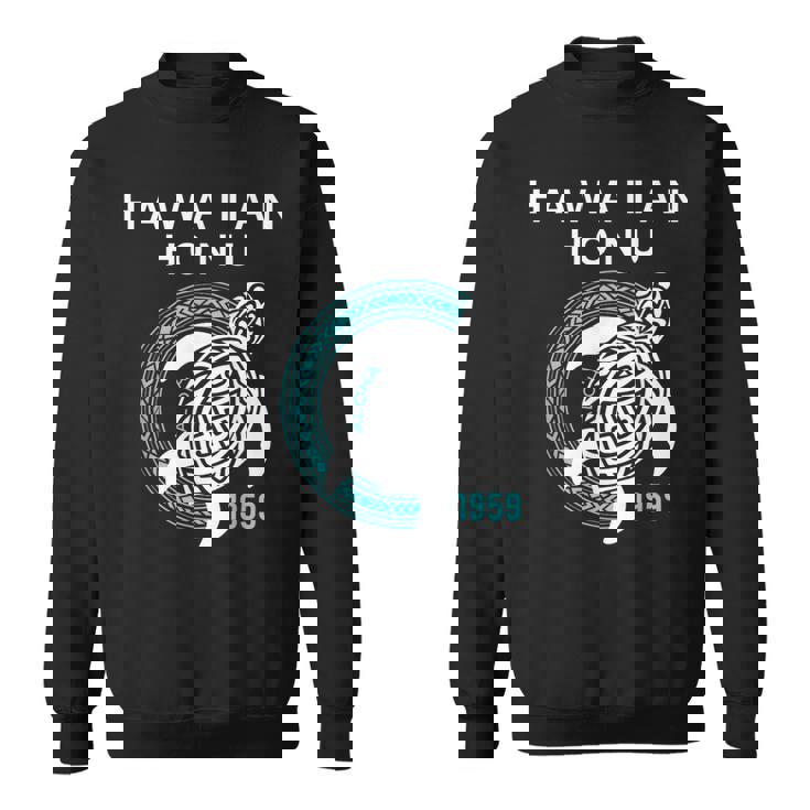 ハワイアン ホヌ ポリネシア トライバル ウミガメ ハワイ エスト 1959 スウェットシャツ