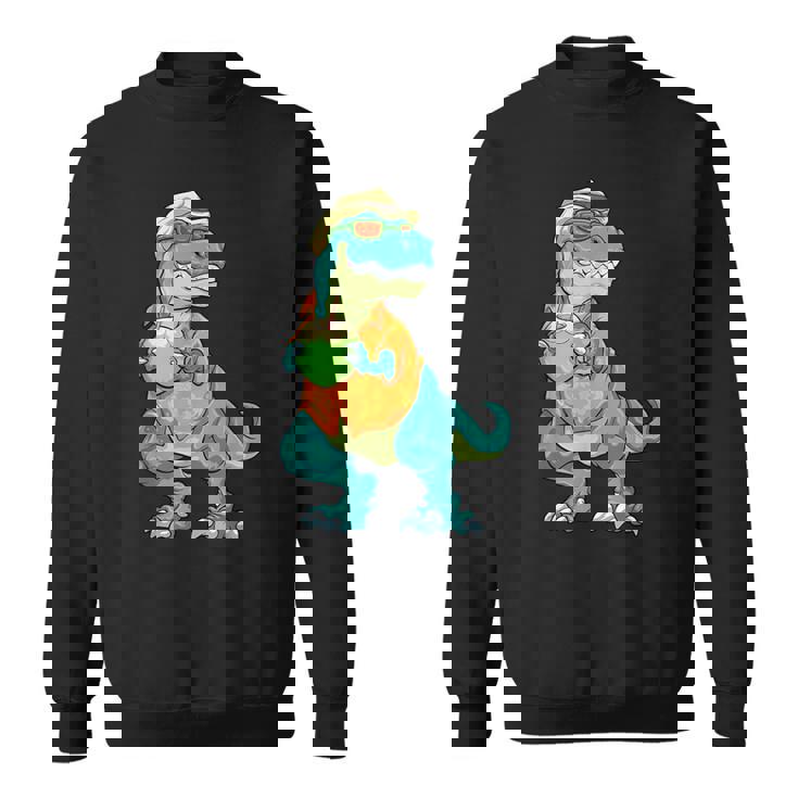 ハワイアン 恐竜 シャツ サマーレックス トロピカル バケーション アロハシャツ スウェットシャツ