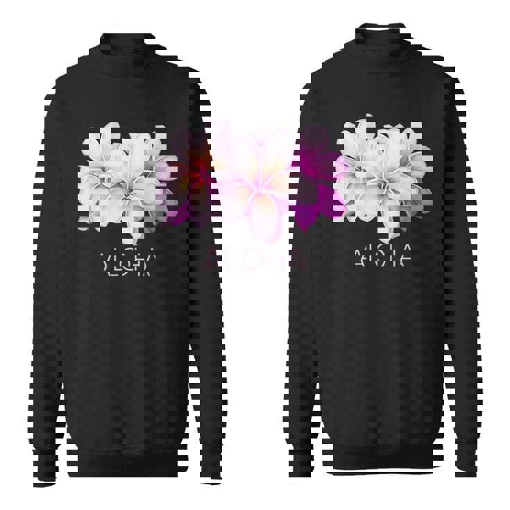 ハワイアンアロハプルメリアアート スウェットシャツ