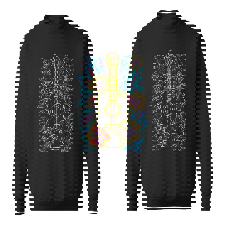 ハワイ・ミュージック レトロ・ルック・ウクレレ スウェットシャツ