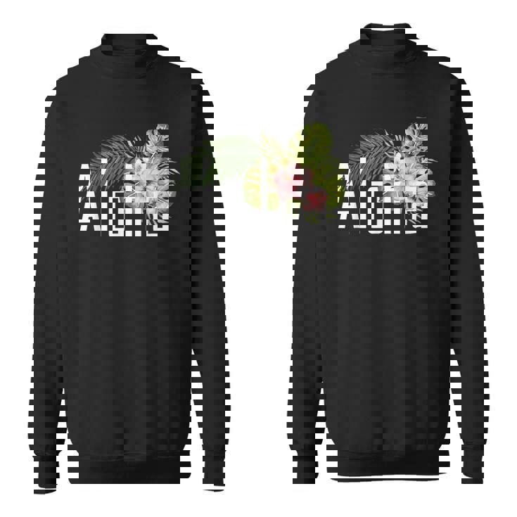 ハワイ島発アロハ フラワースピリットを感じる アロハ スウェットシャツ