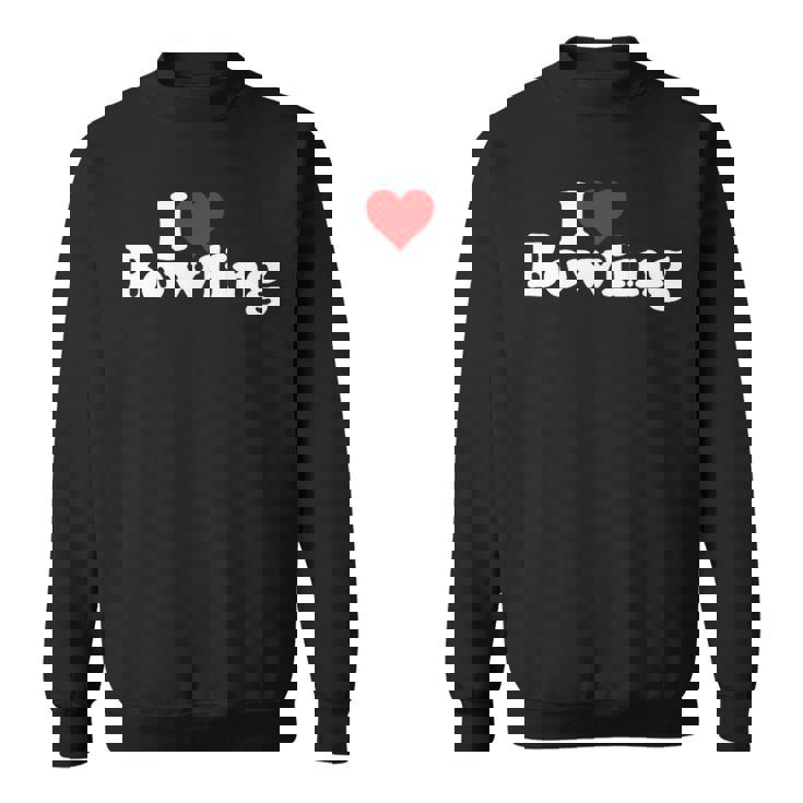 ハートボウリングが大好き スウェットシャツ