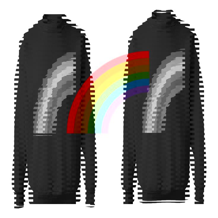 ハーフレインボー Roygbiv カラフルラッキーレインボー スウェットシャツ