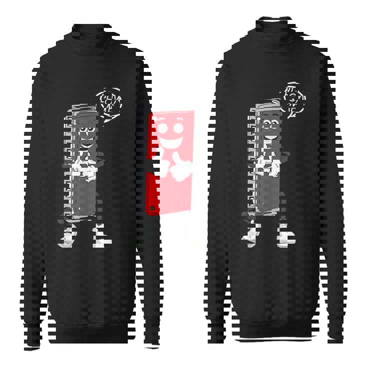 ハーモニカプレーヤー フレンチハープ ブルース ミュージシャン スウェットシャツ