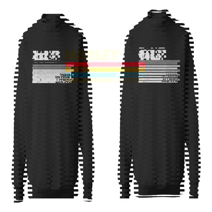 ハーレー 名前入り レトロ ヴィンテージ 70年代 80年代 90年代 誕生日 スウェットシャツ