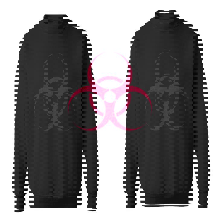 バイオハザードシンボル 生物学的ハザード警告標識 スウェットシャツ