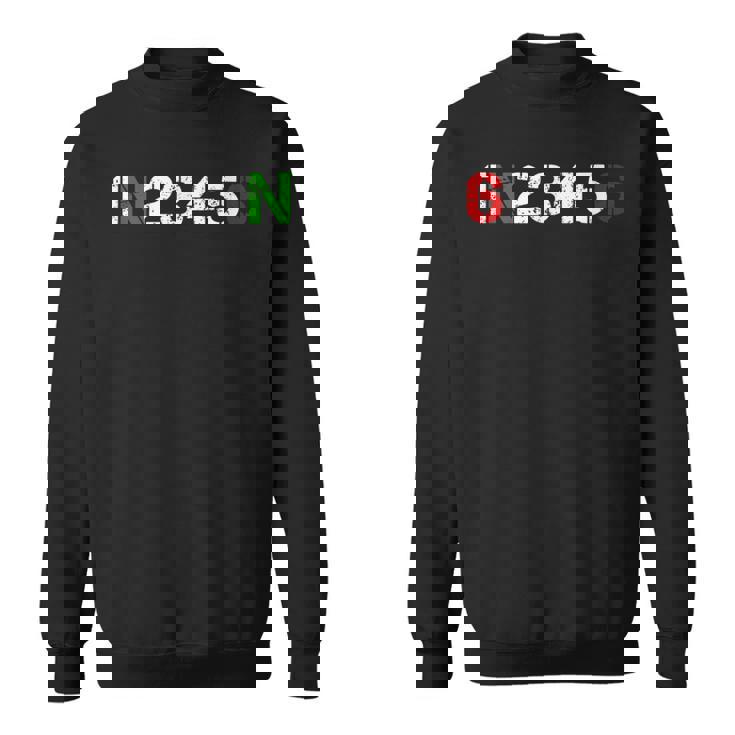 バイクギアシフト 1N23456 バイク バイカー ツアー スウェットシャツ