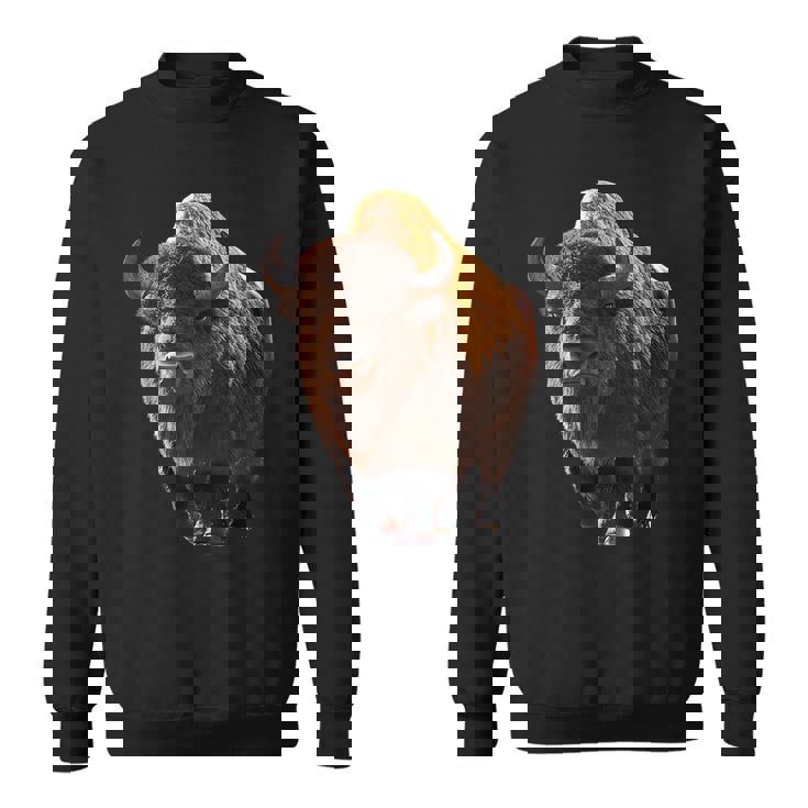 バイソン ヨーロッパバイソン 野牛 アメリカバイソン アメリカンバッファロー スウェットシャツ