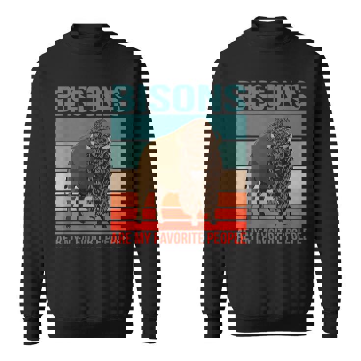 バイソン私の好きな人たち ウィズエント バイソン スウェットシャツ
