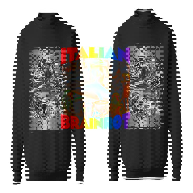 バイラルイタリアンブレインロットミーム-イタリアンブレインロット。 スウェットシャツ