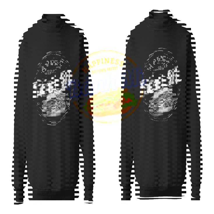 バインミー 屋台の食べ物 バゲット ヴィンテージ ベトナム レトロ お土産 スウェットシャツ